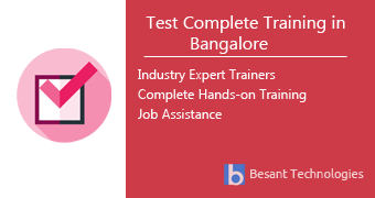 Test Complete Training in Bangalore