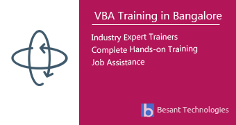 VBA Training in Bangalore